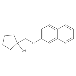 1-[(Quinolin-7-yloxy)methyl]cyclopentan-1-ol结构式