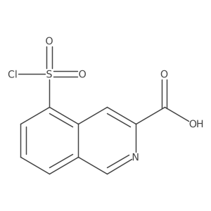 5-(Chlorosulfonyl)isoquinoline-3-carboxylic acid结构式