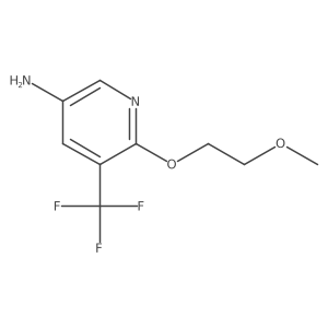 6-(2-Methoxyethoxy)-5-(trifluoromethyl)pyridin-3-amine Structure