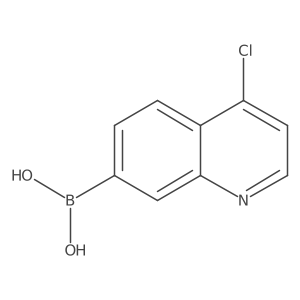 (4-Chloroquinolin-7-yl)boronic acid Structure