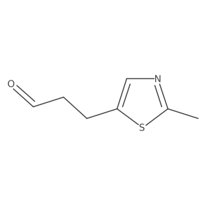 3-(2-Methyl-1,3-thiazol-5-yl)propanal结构式