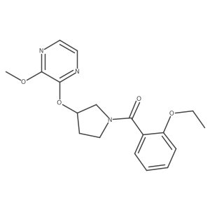 (2-Ethoxyphenyl)(3-((3-methoxypyrazin-2-yl)oxy)pyrrolidin-1-yl)methanone结构式