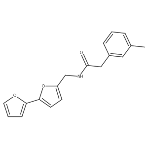 N-([2,2'-bifuran]-5-ylmethyl)-2-(m-tolyl)acetamide结构式