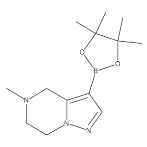 5-Methyl-3-(4,4,5,5-tetramethyl-1,3,2-dioxaborolan-2-YL)-4,5,6,7-tetrahydropyrazolo[1,5-A]pyrazine Structure