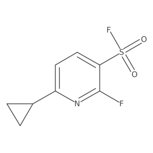 6-Cyclopropyl-2-fluoropyridine-3-sulfonyl fluoride Structure