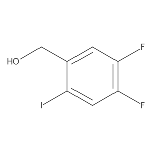 (4,5-Difluoro-2-iodophenyl)methanol Structure