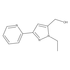 (1-ethyl-3-(pyridin-2-yl)-1H-pyrazol-5-yl)methanol结构式