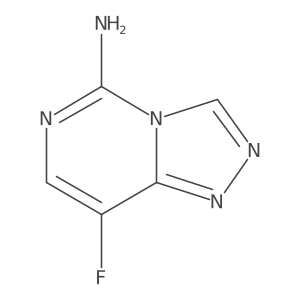 8-Fluoro[1,2,4]triazolo[4,3-c]pyrimidin-5-amine结构式