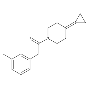 1-(4-Cyclopropylidenepiperidin-1-yl)-2-(m-tolyl)ethanone Structure