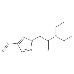 N,N-diethyl-2-(4-formyl-1H-pyrazol-1-yl)acetamide Structure