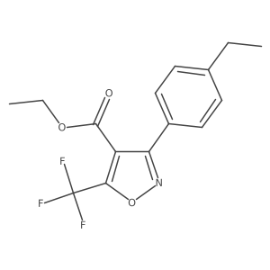 Ethyl 3-(4-Ethylphenyl)-5-(trifluoromethyl)-4-isoxazolecarboxylate Structure