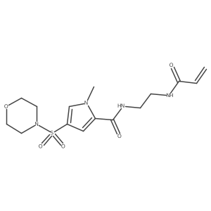 n-(2-{[1-Methyl-4-(morpholine-4-sulfonyl)-1h-pyrrol-2-yl]formamido}ethyl)prop-2-enamide Structure