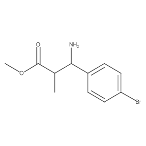 Methyl 3-amino-3-(4-bromophenyl)-2-methylpropanoate结构式