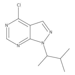 4-Chloro-1-(3-methylbutan-2-yl)-1H-pyrazolo[3,4-d]pyrimidine Structure