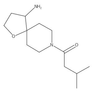 1-{4-Amino-1-oxa-8-azaspiro[4.5]decan-8-yl}-3-methylbutan-1-one Structure