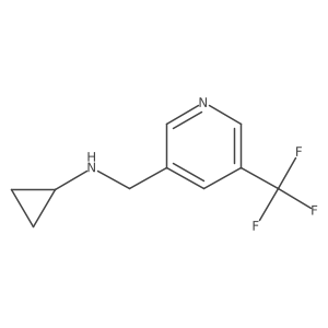N-{[5-(trifluoromethyl)pyridin-3-yl]methyl}cyclopropanamine Structure