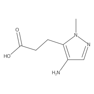 3-(4-amino-1-methyl-1H-pyrazol-5-yl)propanoic acid Structure
