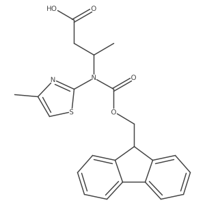 3-({[(9H-fluoren-9-yl)methoxy]carbonyl}(4-methyl-1,3-thiazol-2-yl)amino)butanoic acid Structure