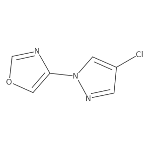 4-(4-chloro-1H-pyrazol-1-yl)-1,3-oxazole Structure