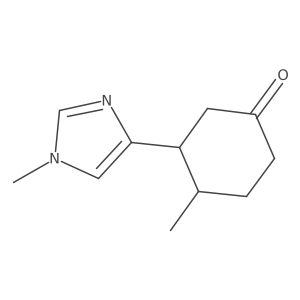 4-methyl-3-(1-methyl-1H-imidazol-4-yl)cyclohexan-1-one Structure