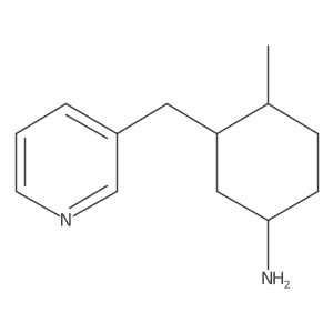 4-Methyl-3-[(pyridin-3-yl)methyl]cyclohexan-1-amine结构式
