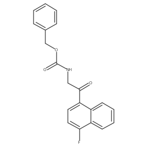benzyl N-[2-(4-fluoronaphthalen-1-yl)-2-oxoethyl]carbamate Structure