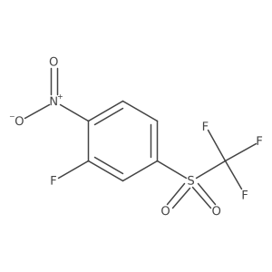 2-Fluoro-1-nitro-4-((trifluoromethyl)sulfonyl)benzene Structure