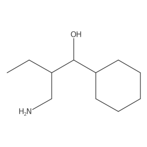 2-(Aminomethyl)-1-cyclohexylbutan-1-ol结构式