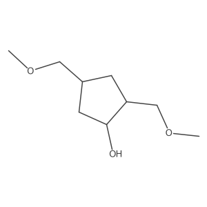 2,4-Bis(methoxymethyl)cyclopentan-1-ol Structure