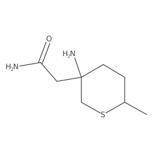 2-(3-Amino-6-methylthian-3-yl)acetamide结构式