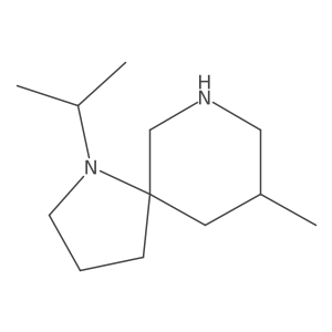 9-Methyl-1-(propan-2-yl)-1,7-diazaspiro[4.5]decane结构式