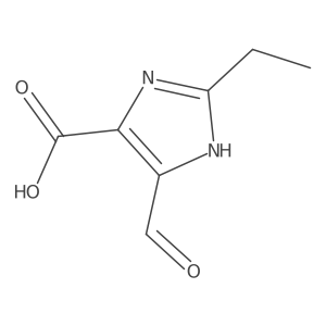 2-ethyl-5-formyl-1H-imidazole-4-carboxylic acid结构式
