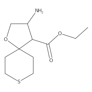 Ethyl 3-amino-1-oxa-8-thiaspiro[4.5]decane-4-carboxylate Structure