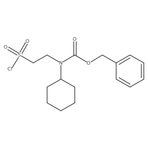 benzyl N-[2-(chlorosulfonyl)ethyl]-N-cyclohexylcarbamate结构式