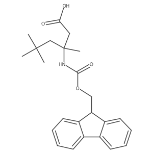 3-({[(9H-fluoren-9-yl)methoxy]carbonyl}amino)-3,5,5-trimethylhexanoic acid Structure