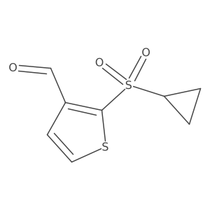 2-(Cyclopropanesulfonyl)thiophene-3-carbaldehyde Structure