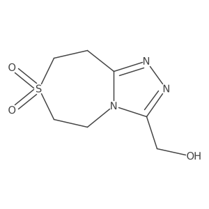 3-(hydroxymethyl)-5H,6H,8H,9H-7lambda6-[1,2,4]triazolo[4,3-d][1,4]thiazepine-7,7-dione Structure