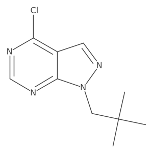 4-chloro-1-(2,2-dimethylpropyl)-1H-pyrazolo[3,4-d]pyrimidine Structure
