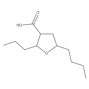 5-Butyl-2-propyloxolane-3-carboxylic acid结构式