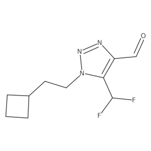 1-(2-cyclobutylethyl)-5-(difluoromethyl)-1H-1,2,3-triazole-4-carbaldehyde Structure