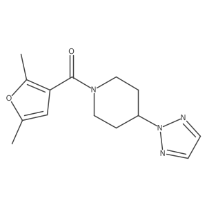 (4-(2H-1,2,3-triazol-2-yl)piperidin-1-yl)(2,5-dimethylfuran-3-yl)methanone结构式