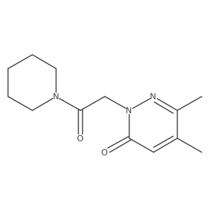 5,6-Dimethyl-2-[2-oxo-2-(piperidin-1-yl)ethyl]-2,3-dihydropyridazin-3-one Structure