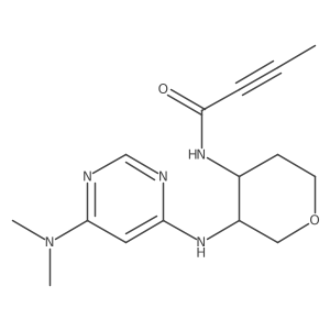 N-[(3S,4S)-3-[[6-(Dimethylamino)pyrimidin-4-yl]amino]oxan-4-yl]but-2-ynamide结构式