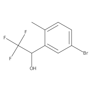 (1S)-1-(5-bromo-2-methylphenyl)-2,2,2-trifluoroethan-1-ol Structure