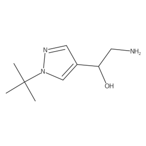 (1S)-2-amino-1-(1-tert-butyl-1H-pyrazol-4-yl)ethan-1-ol Structure