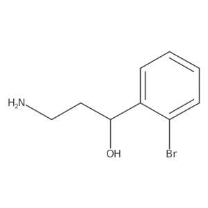 (1R)-3-amino-1-(2-bromophenyl)propan-1-ol Structure