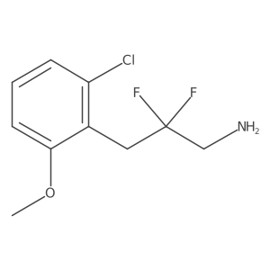 3-(2-Chloro-6-methoxyphenyl)-2,2-difluoropropan-1-amine Structure