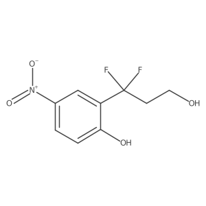 2-(1,1-Difluoro-3-hydroxypropyl)-4-nitrophenol Structure