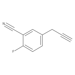 2-Fluoro-5-(prop-2-yn-1-yl)benzonitrile Structure
