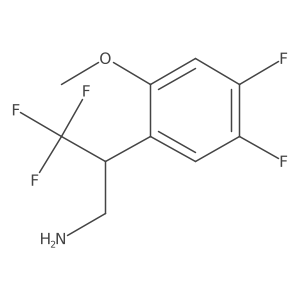 2-(4,5-Difluoro-2-methoxyphenyl)-3,3,3-trifluoropropan-1-amine结构式
